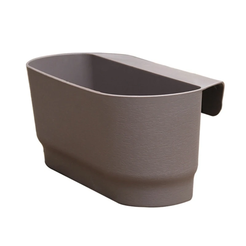 

Semi Circular Wall Hanging Railing Flower Plastic Pots Baskets Suitable For Balcony Fence Garden Outdoor Indoor