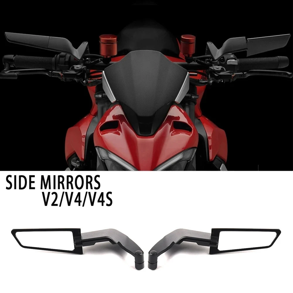 For Ducati Streetfighter V4 S V4S STREETFIGHTER V2 Motorcycle Accessories Side-Mirror Wind Wing Side Rearview Reversing Mirror