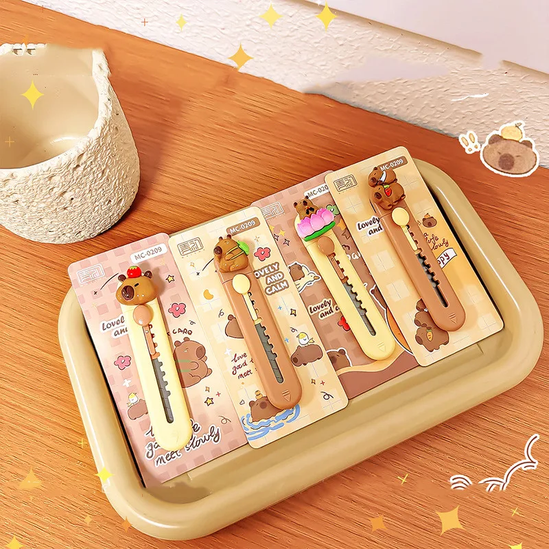 جديد الدب الفن سكين طالب الكرتون الة قطع الورق لطيف حاد صغير محمول محمول اكسبرس تفريغ قطعة أثرية #1