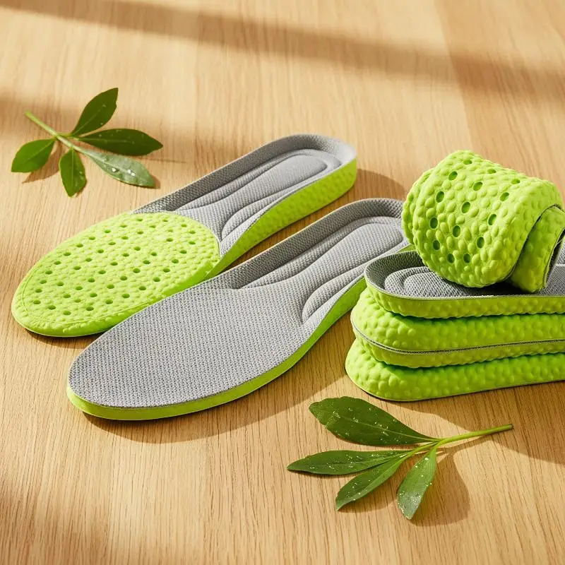 1Pair Soft Massage Insoles Women Men Breathable Arch Support Shoe Sole Pads Unisex Deodorant Memory Sponge Sports Feet Care Ins