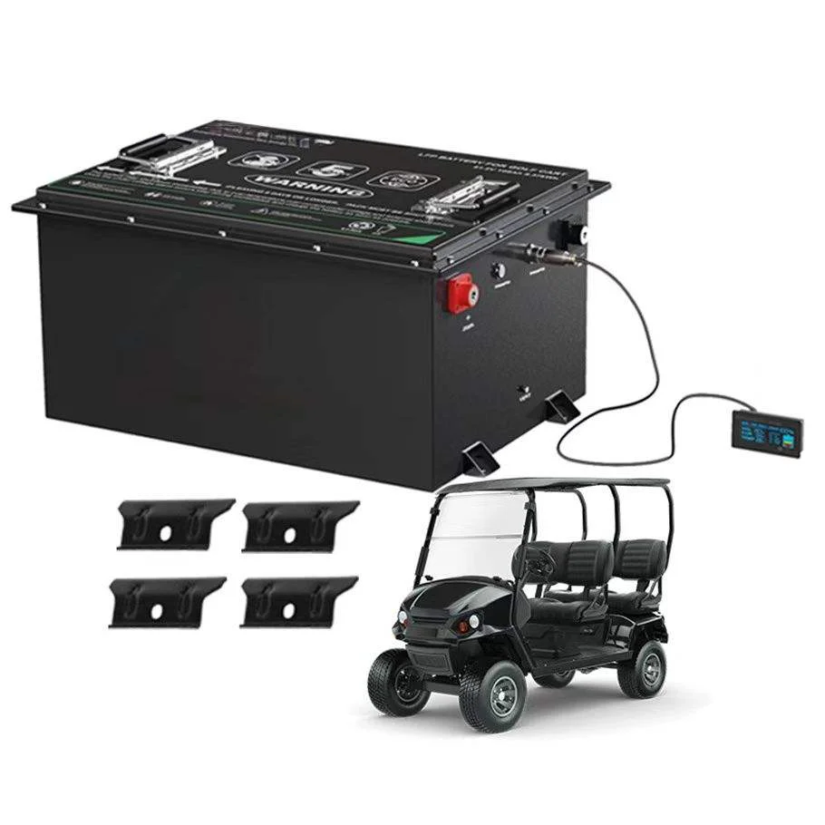 

Qianghang Smart 48V 100Ah LiFePO4 Solid State Golf Cart Battery Bluetooth APP 200A BMS Touch Screen 6000+ Cycles For Club Car
