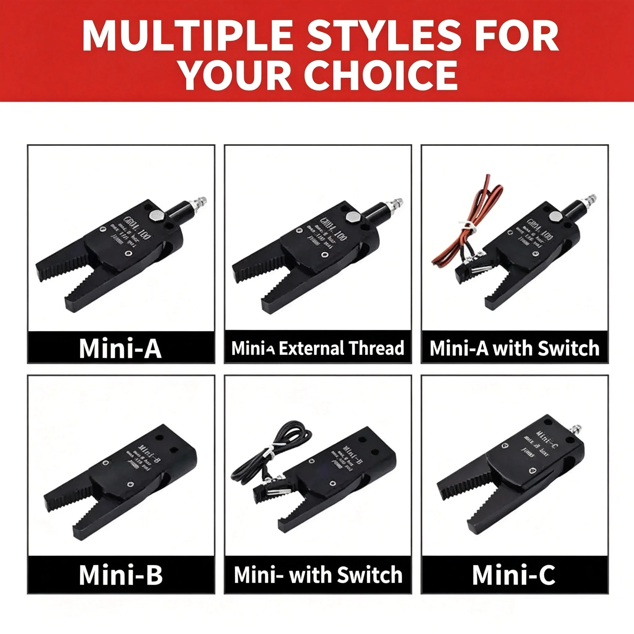 Mini MINI Gripper Robot Parts A/B/C/D/E, Pneumatic Sprue Cutters for Injection Molding Machine J1060/J1080