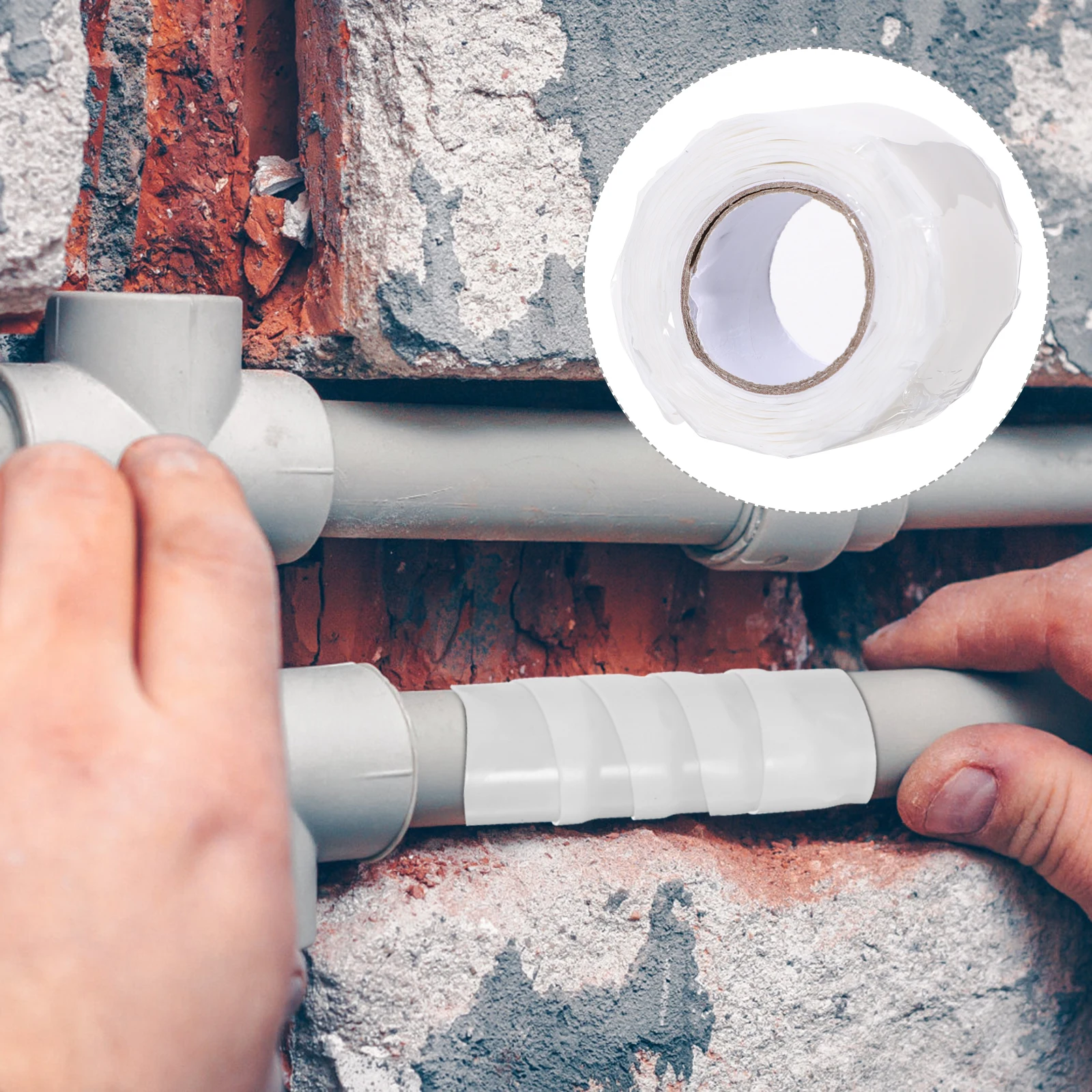 

Waterproof Repair Tape Self-Adhesive Pipe Sealing Leak Duct Seam PVC Steel Iron Water Sewer Heating Joint Sealing for Leak