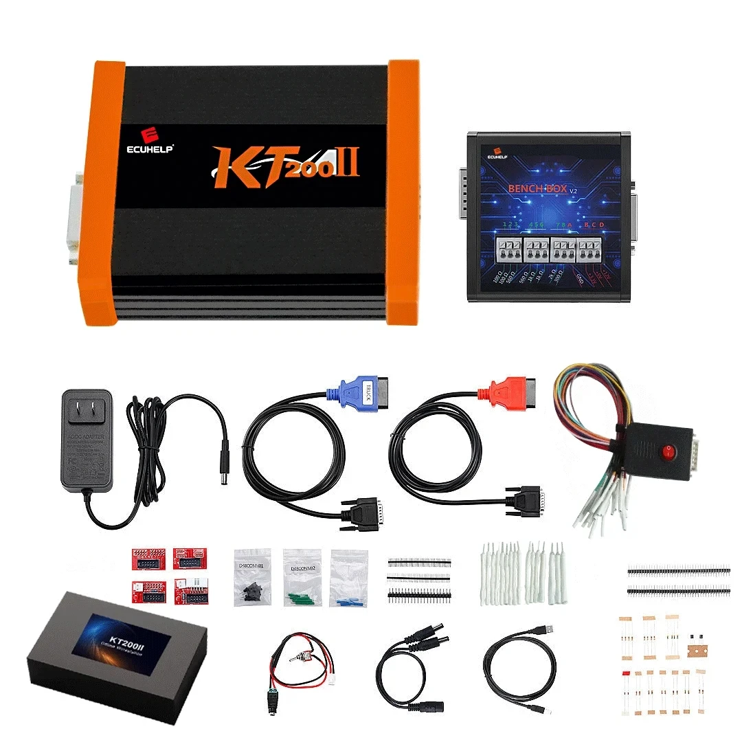 KT200 II versión completa, actualización de más protocolos ECU y corrección de errores de comprobación sobre KT200II TCU, herramientas de programador ECU, última de 2024