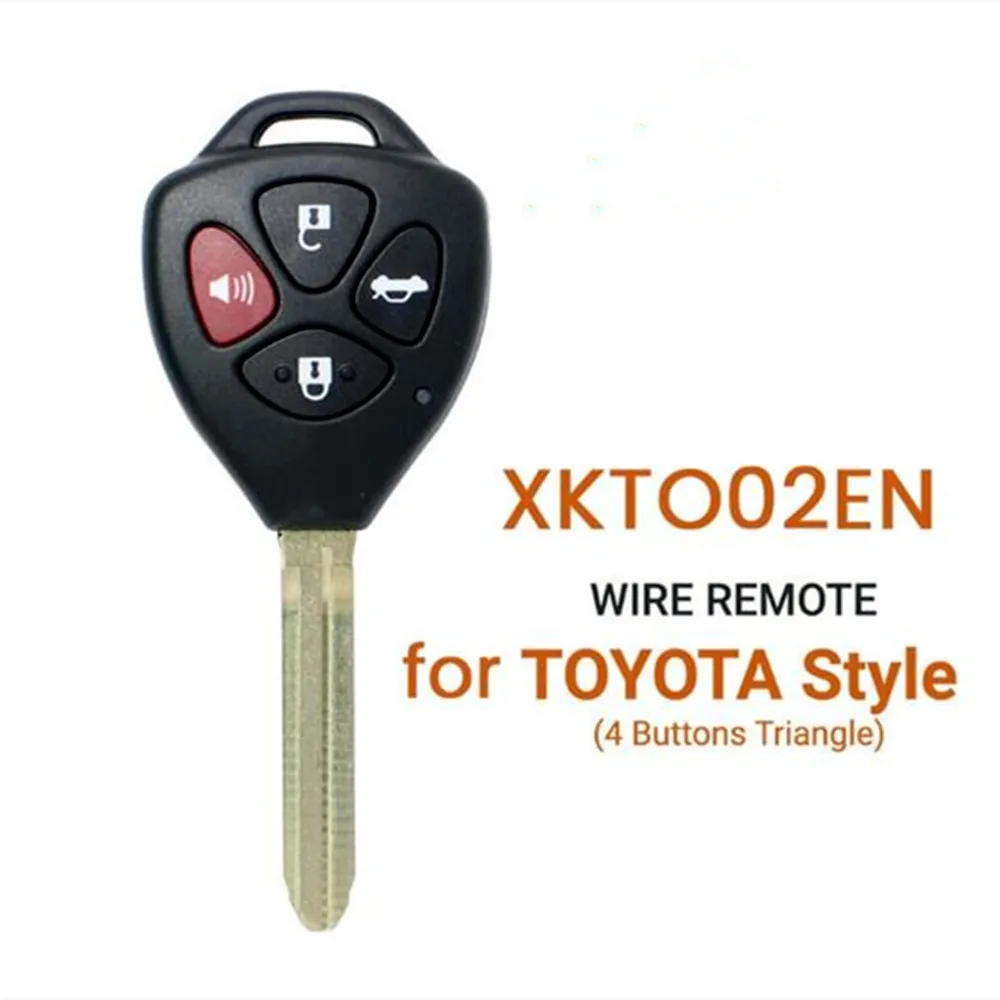 

5pcs/lot XHORSE XKTO02EN VVDI Universal Wired Remote Key XK Series XKTO02EN for Toyota Style English Version