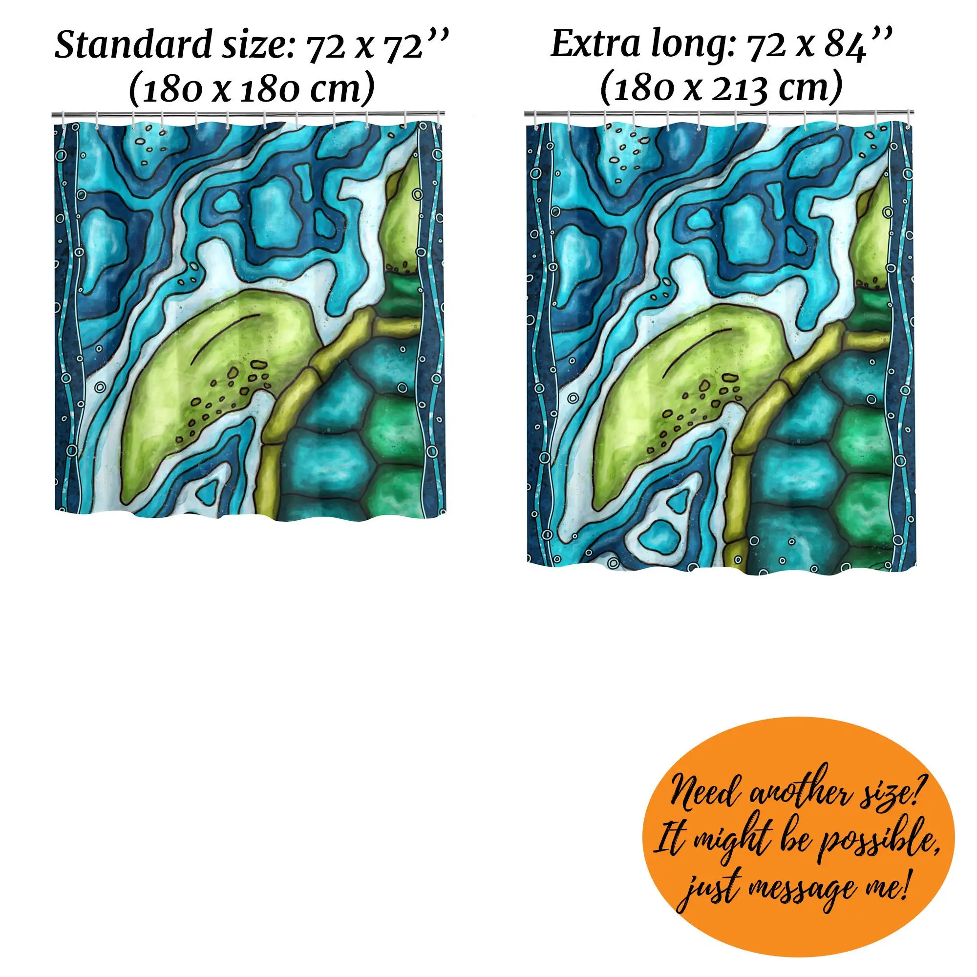 Vibrant Tropical Sea Life Shower Curtain Waterproof Bathroom Decor Ocean Wave Jungle Print