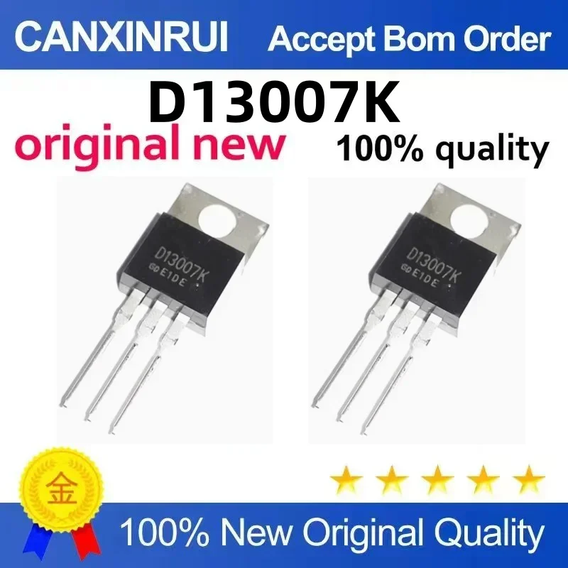 

(5-100 pieces) Brand new original D13007K TO-220 packaged power transistor