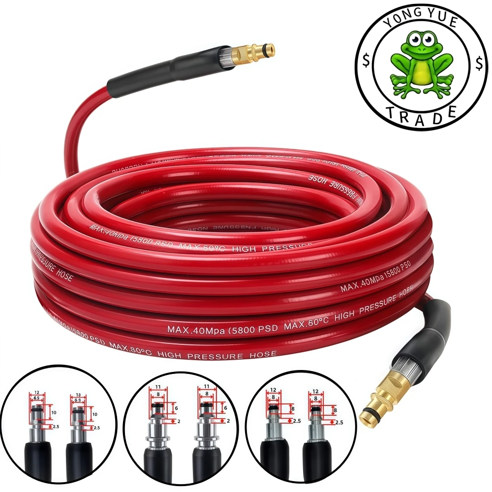 5-20m Pressure Cleaning Machine Hose 5800PSI Kink Resistant Hose Car Wash Water Cleaning Extension Hose For Karcher Bosch Lavor