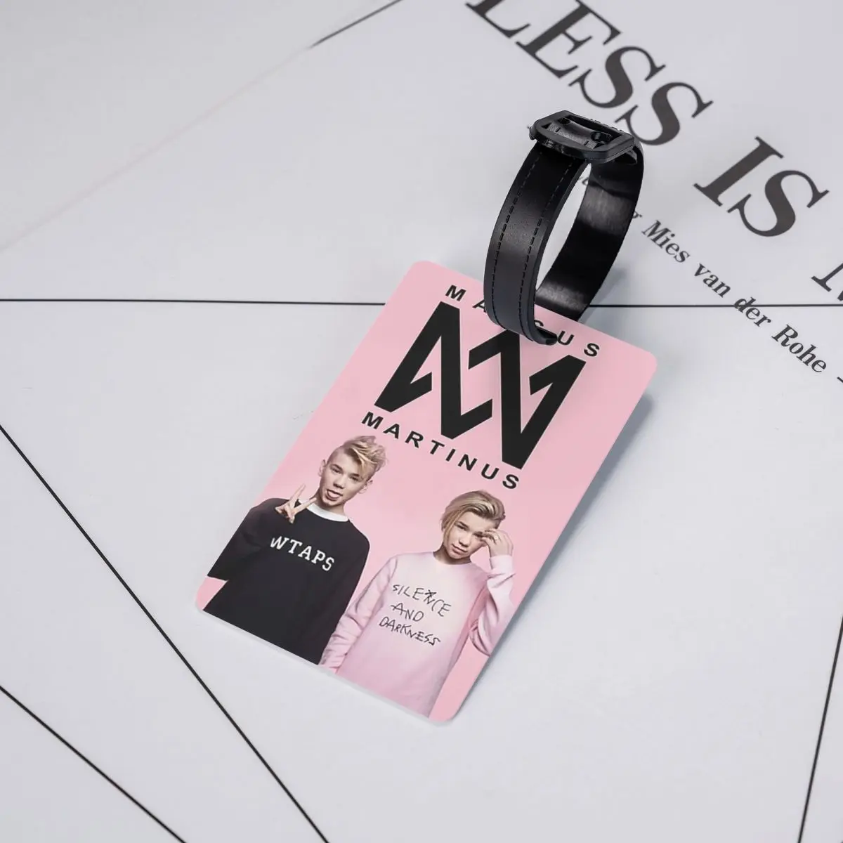 

Популярные забавные бирки для багажа «Маркус и Мартинус», аксессуары для чемоданов, бирка для ручной клади, держатель для этикеток, идентификатор, имя, адрес