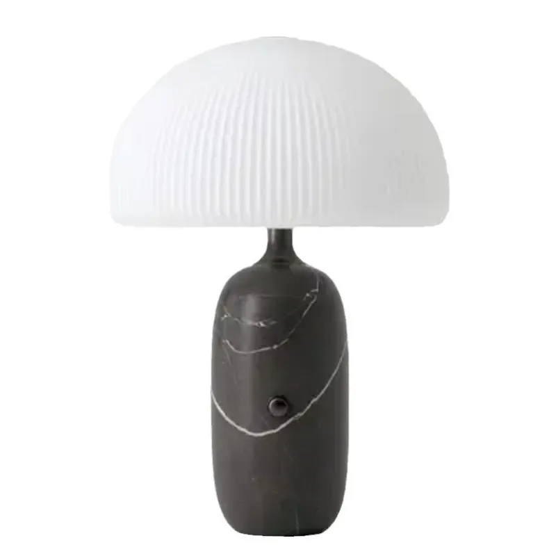 Modern simple glass bedroom bedside Nordic exhibition hall hotel cream wind decoration living room light