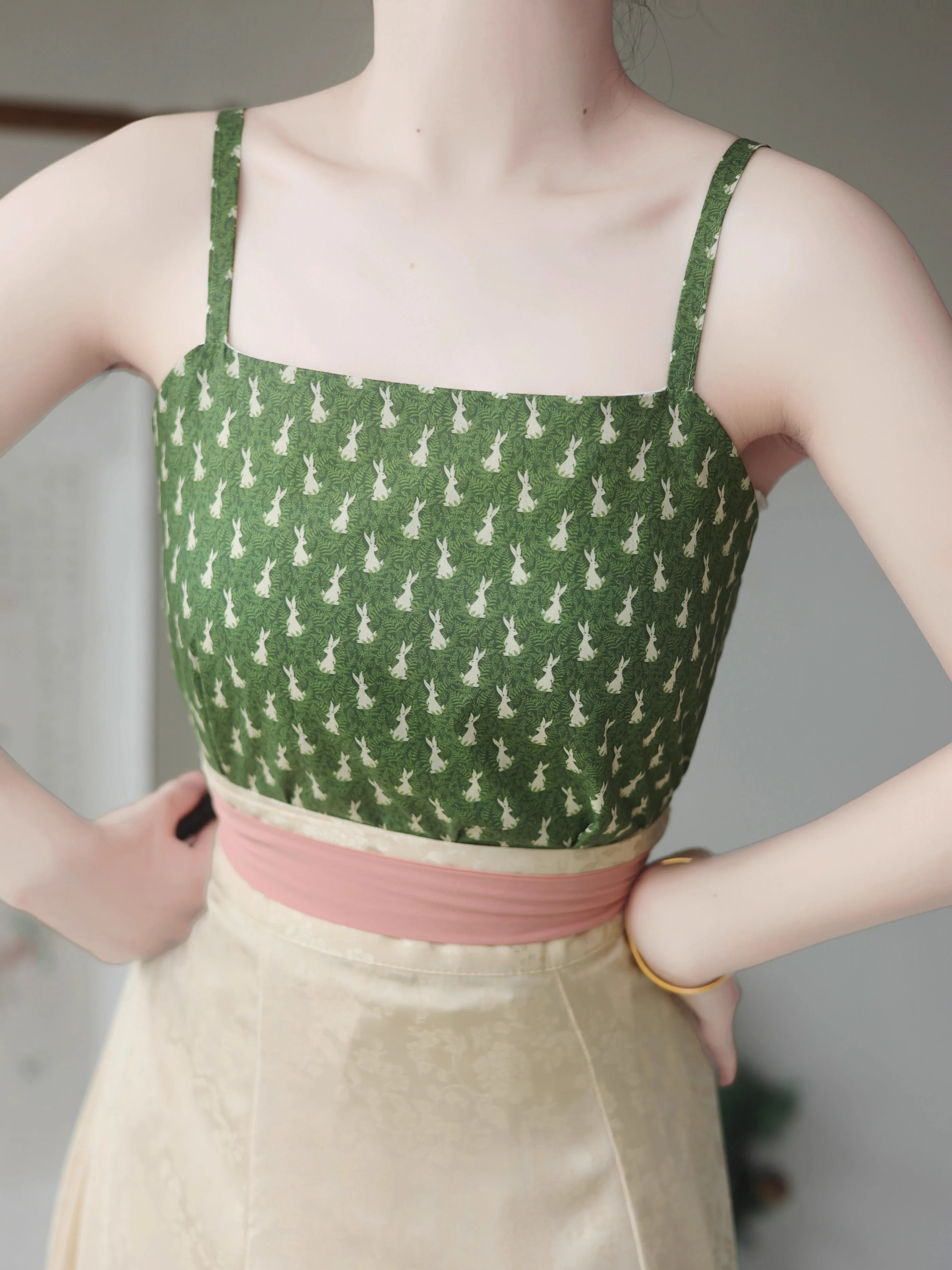 Comfortable Breathable Original Hanfu Song Style Strapless Bra Pad Ready to Wear Spring Summer Autumn Women's Traditional Cos...