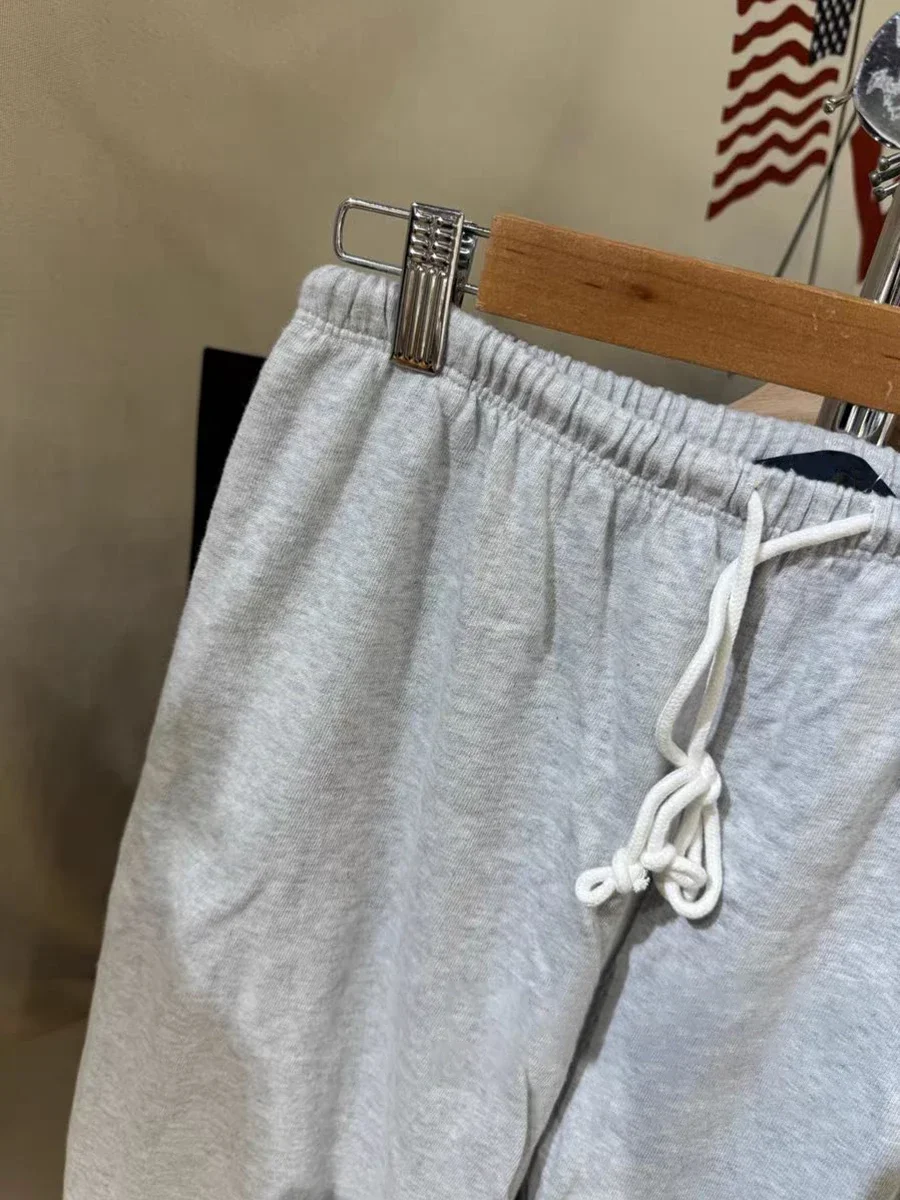 Pantalones de chándal rectos con cordón para mujer, pantalón largo de algodón suave de cintura alta, ropa de calle informal Vintage, Y2k, otoño