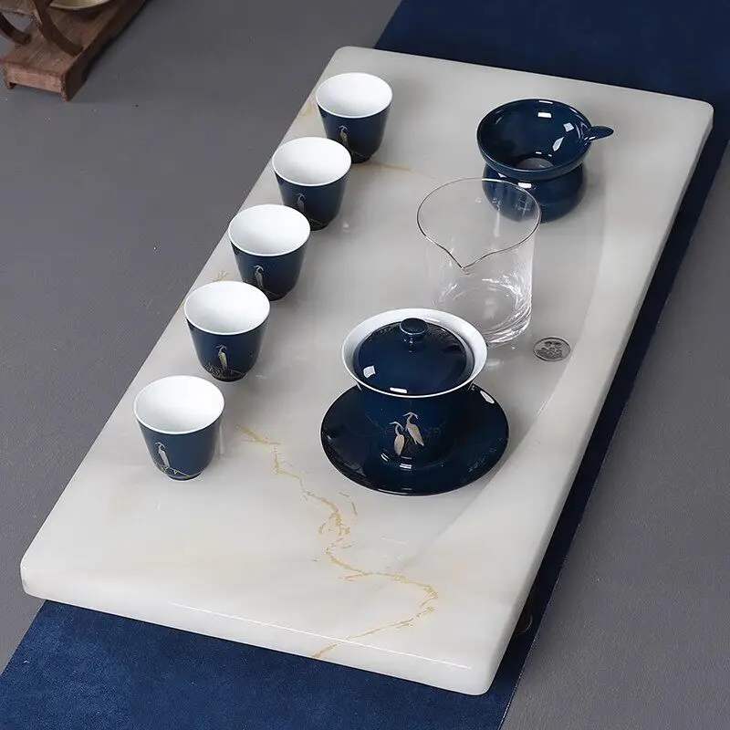 

Прямоугольный длинный поднос для чая, посуда для гостиной, кухни, китайский офисный горшок для перегородки, роскошный чайный поднос, стол Bandejas, украшения для дома