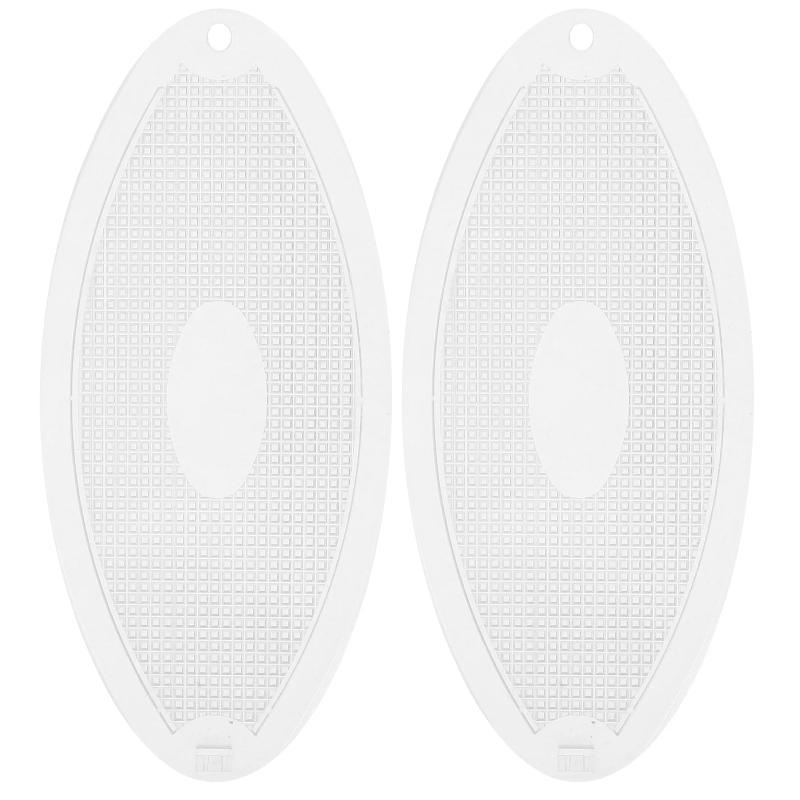 

2pcs Range Light Covers Oval Lamp Panel Durable Plastic Kitchen Hood Lighting Accessories Vent Hood Lamp Diffuser For Smoke