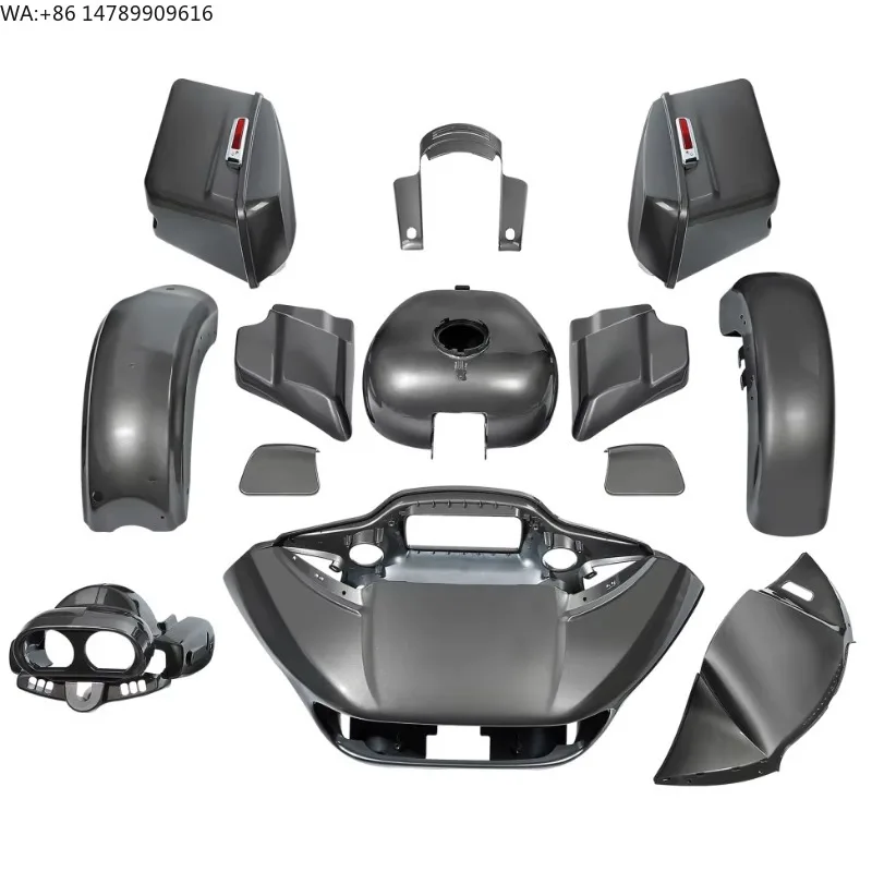 Full-Size Custom Motorcycle Body KitHR3 90100021 Industrial Gray & Silver Gray ABS Motorcycle Body Kit For Harley CVO Road Stree