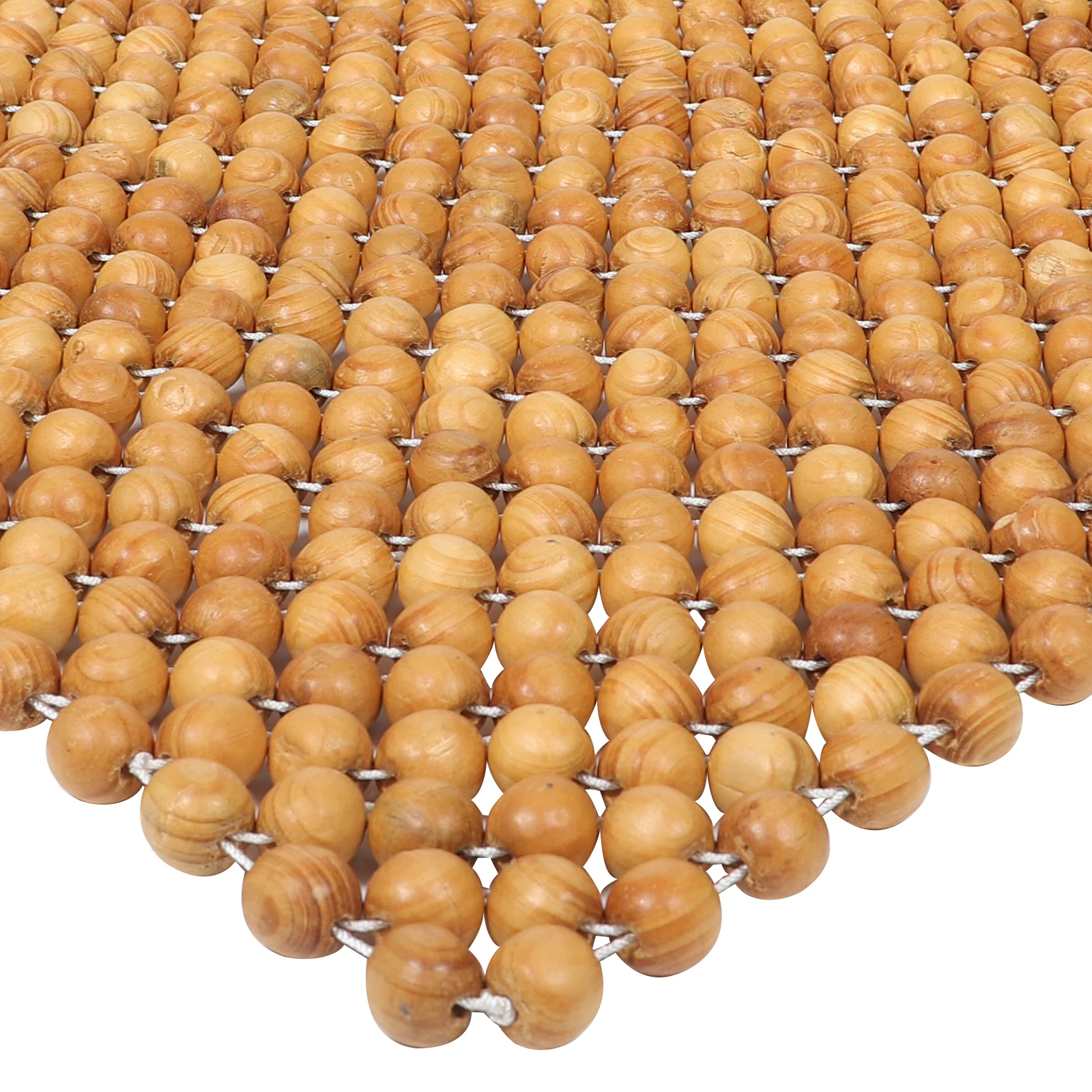 

Pine Wood Cushion 45x45 Beaded Cover Cooling Pad Protector Cotton Thread Office Sedentary Ergonomic Design Stable