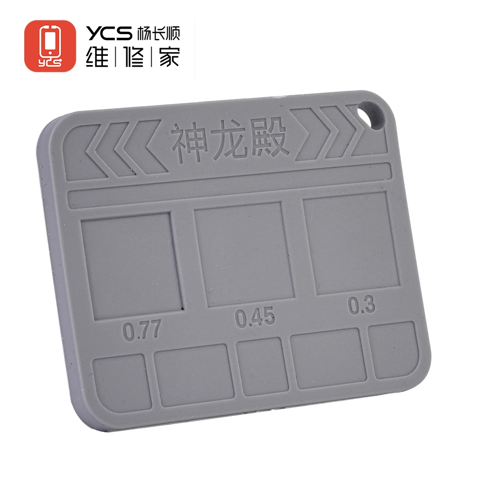 YCS Magnetic Curved Universal Silicone Tin Plainting Pad Anti Heating Insulation Base for Phones CPU IC BGA Reballing Repair