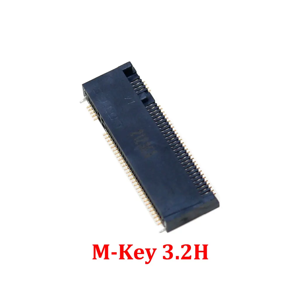YUXI 1PCS M.2 Connector 67P M KEY NGFF Interface Socket SSD Socket H=2.3/3.2/4.2/4.8/6.7/8.5 M.2 SSD Slot NGFF Socket