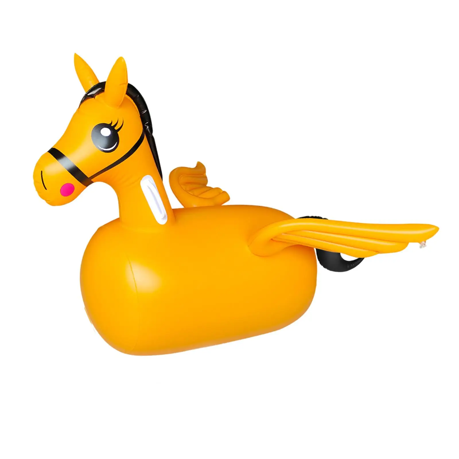 Jouet gonflable de cheval gonflable pour enfant, jouet de saut d'équitation pour les vacances en plein air sur pelouse