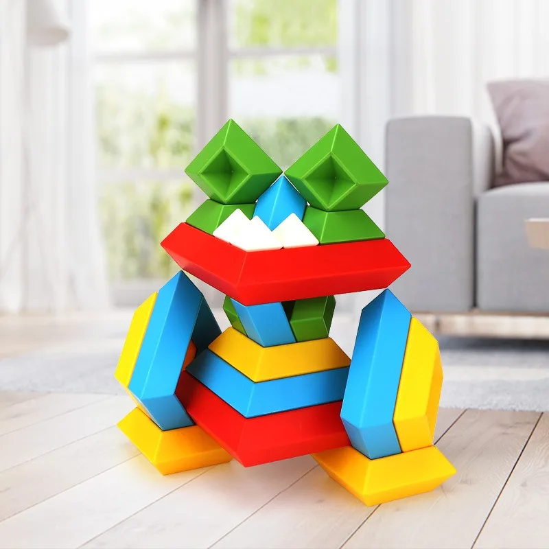 Children\'s Toys Puzzle Intelligence Development Brain Pyramid Stacked Music Blocks Creative Stacked High Tower