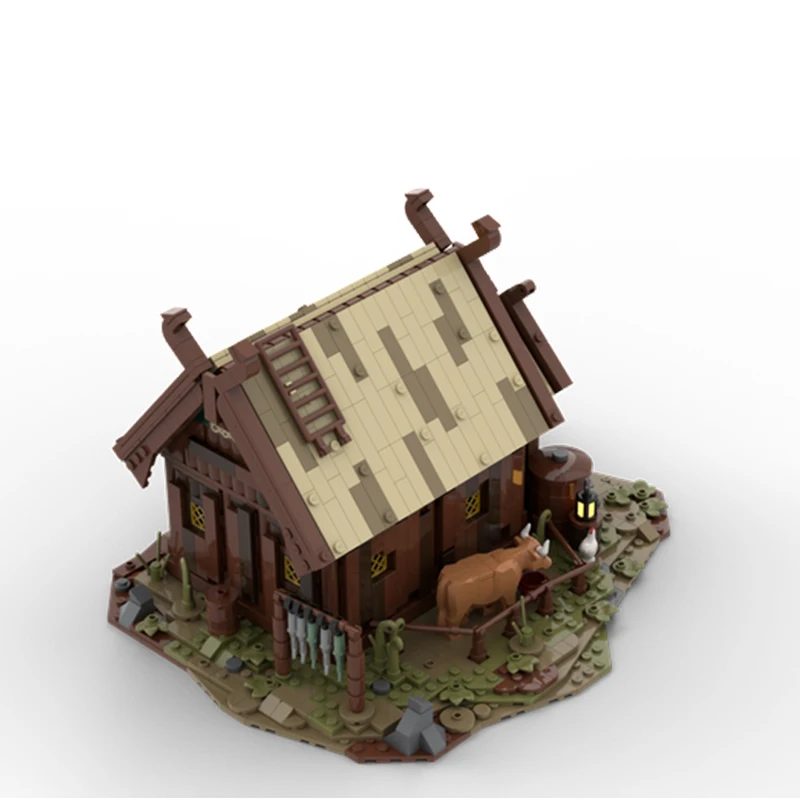 1421pcs แหวนภาพยนตร์ Serie UCS Rohan Warrior House Building Block ASSEMBLY อิฐ DIY ของเล่นสถาปัตยกรรมคอลเลกชัน MOC- 138080