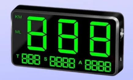 c80-車載hudヘッドアップディスプレイ-gpsスピードメーター、オドメーター、タイマー、複数のアラーム機能付き