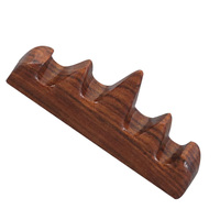 Red Sandalwood Brush Pen Holder Handcrafted Wood Desk Organizer for Calligraphy Painting Pens Sumi Ink Pen Stand Storage Rack