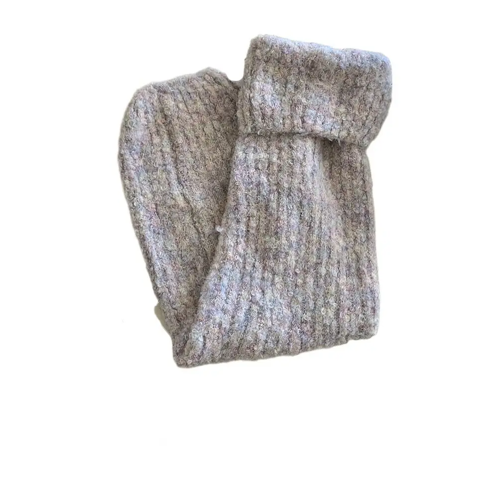 خمر سميكة الدافئة الشتاء تدفئة الساق Y2K غطاء للقدم أفخم الساق الجوارب Kawaii لوليتا JK متماسكة جوارب طويلة الفتيات حار #4