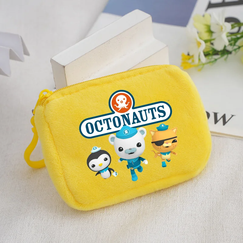 Monedero The Octonauts, recuerdos de fiesta, billetera pequeña de dibujos animados para niños, tarjeta de llave portátil, bolsa de almacenamiento de cambio bonita, regalo de cumpleaños para niña