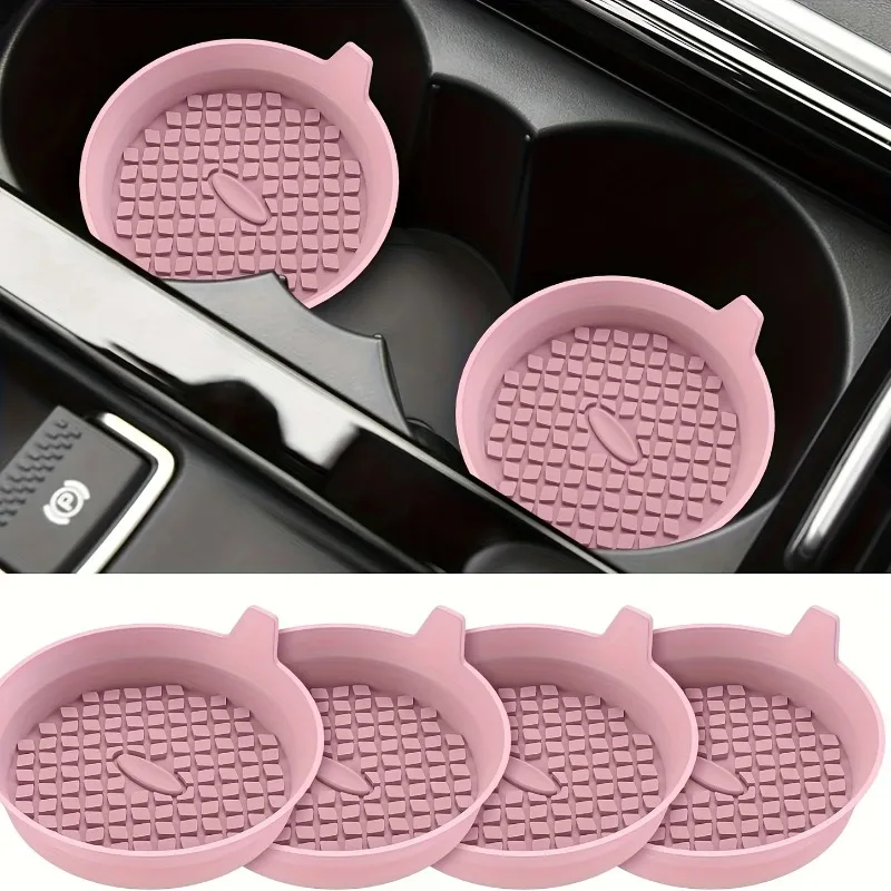 1PCS Silicone Circular Coaster, Silicone Anti Slip and Waterproof Car Coaster, Anti Slip Silicone Coaster