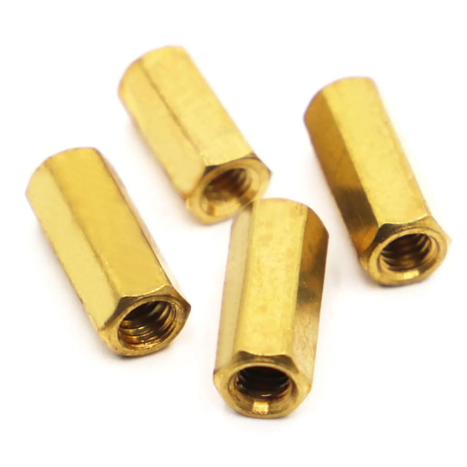 M2 M2.5 M3 M4 Female to Female Hex Brass Standoff Board Pillar Mount Hexagon Thread PCB Motherboard Spacer Screw Bolt