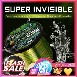 ZUKIBO 1000m 500m 200m Invisible Nylon Fishing Line Speckle Super Strong Spotted Line Fluorocarbon Coating Carp Fishing Line