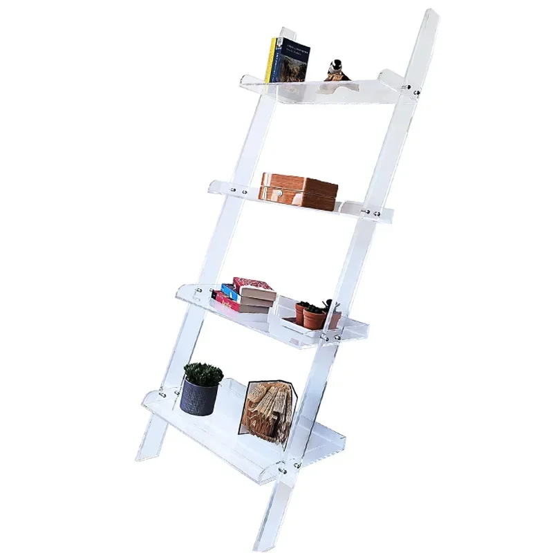 Picture 6: Acrylic shelf Multi-layer wall bookshelf Storage magazine rack