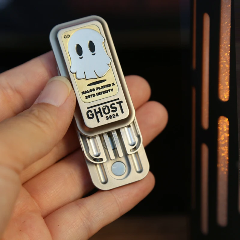 Ghost Tuning Fork Fidget Slider Metal Fidget Toys ADHD Tool Anti