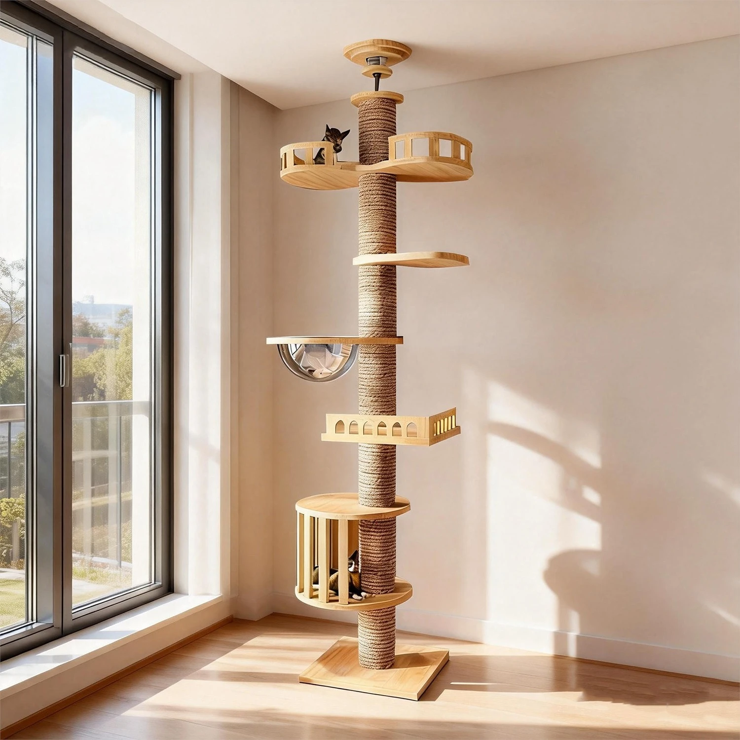 Adjustable Cat Tree House Cat  - Cat Scratching Post recension och pris