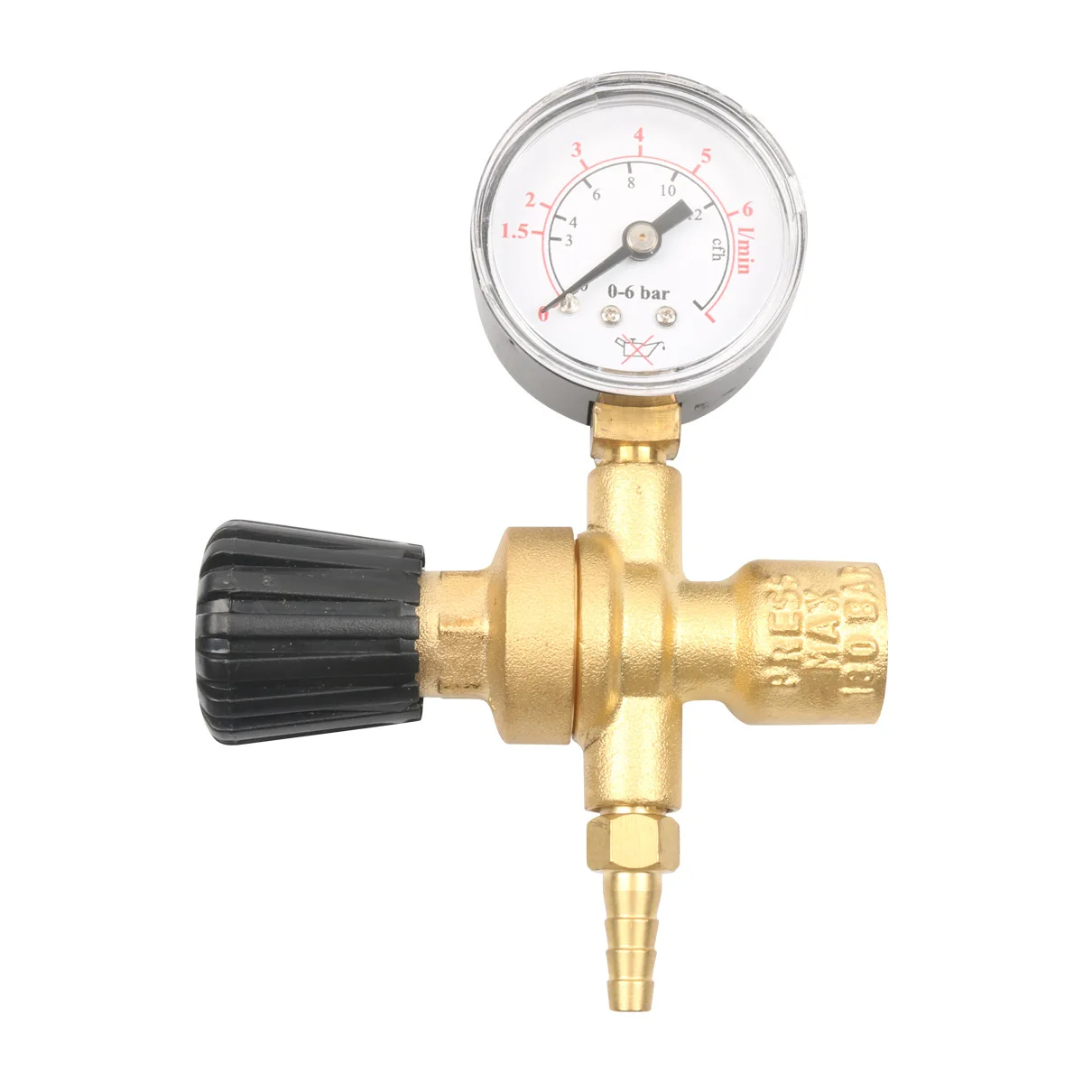For Mini Gas Pressure Regulator Single Gauge M10x1 For Argon Welding Reducer