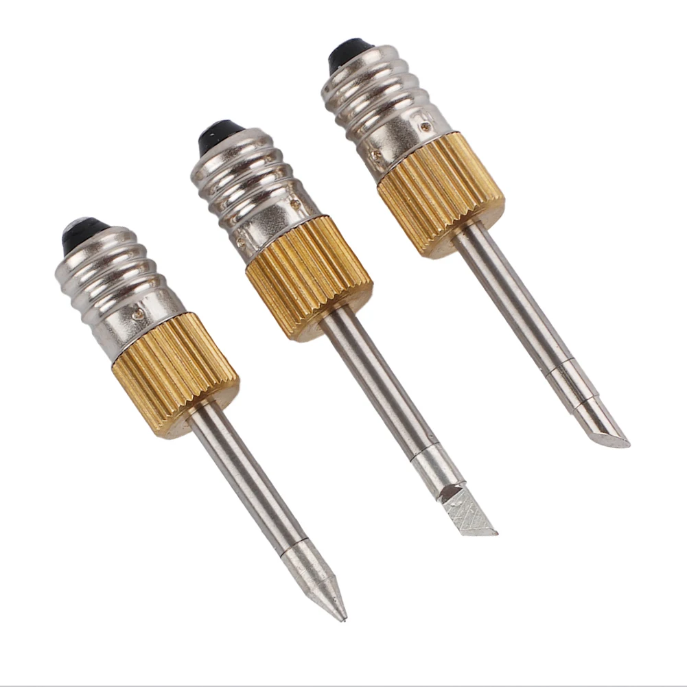 1/3set E10 Inter Face Soldering Iron Tips Weld Tips USB Soldering Set B C K Type Welding Head Soldering Tool Branding Iron