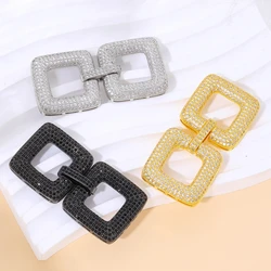 Juya DIY 18K Real Gold Plated Creative Fasteners Locks Closure Clasps Accessories For Needlework Baroque Pearls Jewelry Making