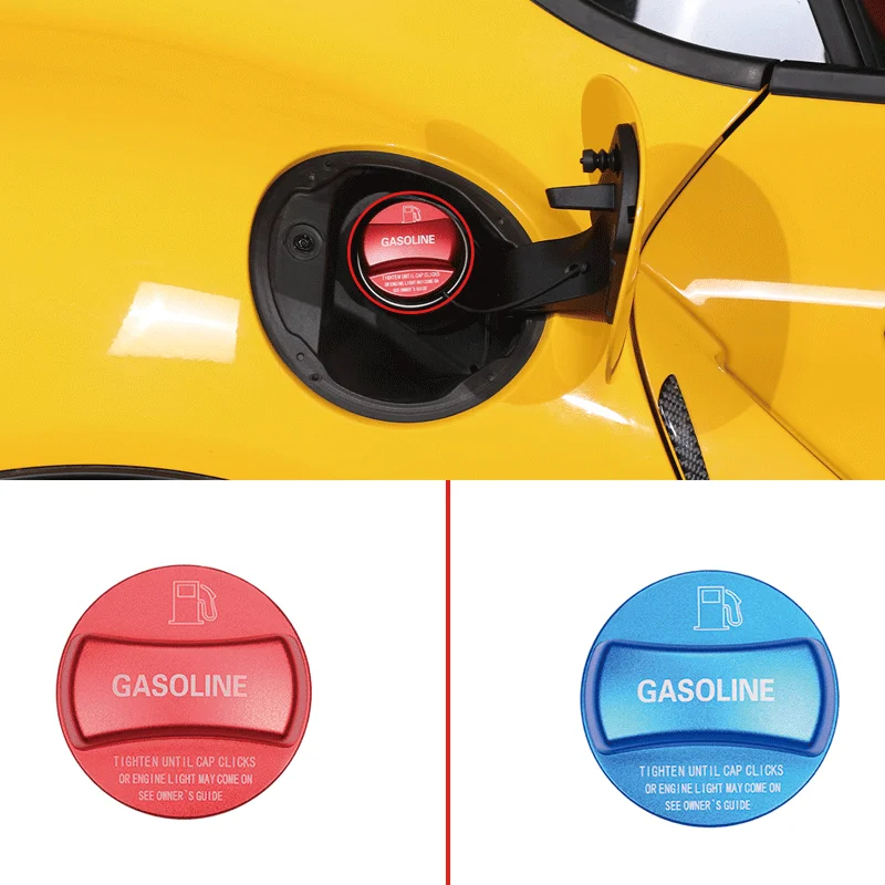 

For 2019-2022 Toyota GR Supra A90 Aluminum Alloy Blue/Red Car Styling Car Fuel Cap Sticker Car Decorative Protection Accessories