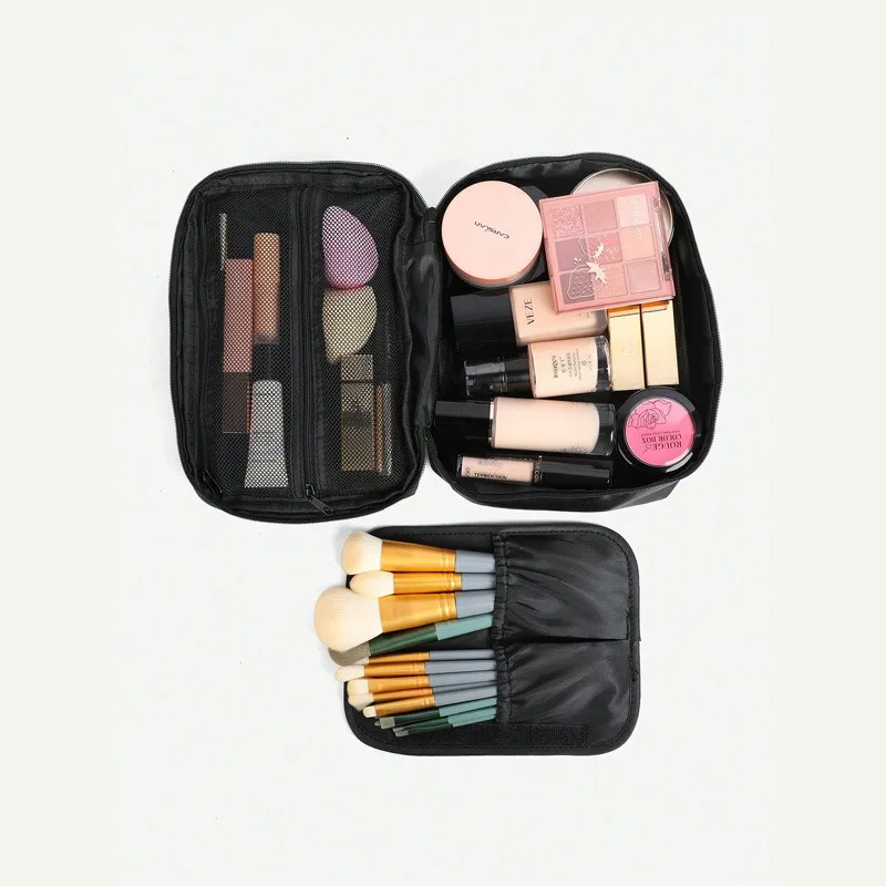 

Travel Cosmetic Bag With Multi-Compartments, Makeup Organizer Pouch, Toiletry Storage Bag For Personal Care Items & Accessories