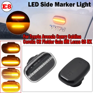 Dynamische LED -Seitenmarker -Blinkerleuchten, Lampe für Toyota avensis, Camry, Caldina, Corolla, CR, Fielder, Gaia, MR, Lexus, GS, RX 8 Hauptverkäufe Toyota Gaia - №3