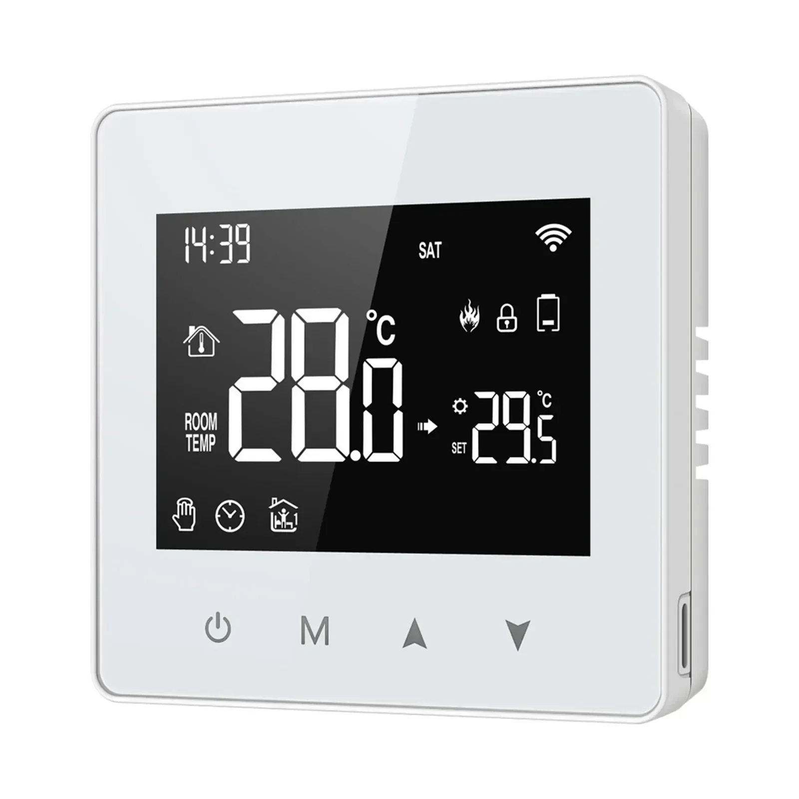 

For For For ZigBee Thermostat Powered By Battery Thermostat Thermometer Temperature Controller Air Conditioning Thermostat