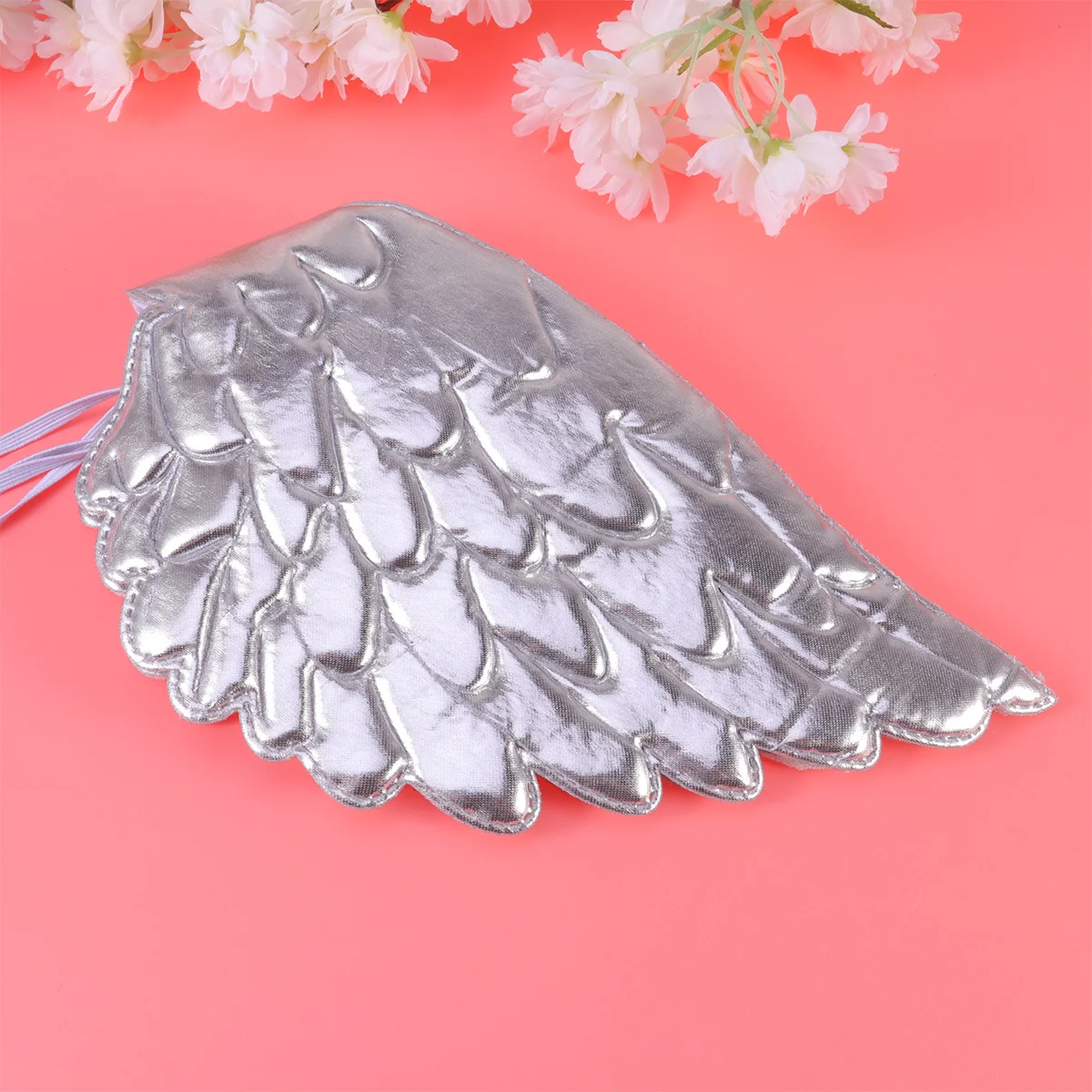 1Pcs Silver Angel Wings Fine Workmanship Kids Party Costume Eye-Catching Stage Wedding Christmas Photo Prop for Girls