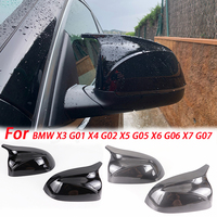 For BMW X3 G01 X4 G02 X5 G05 X6 G06 X7 G07 2018 2019 2020 M Style Black Rearview Mirror Cover X3M Look