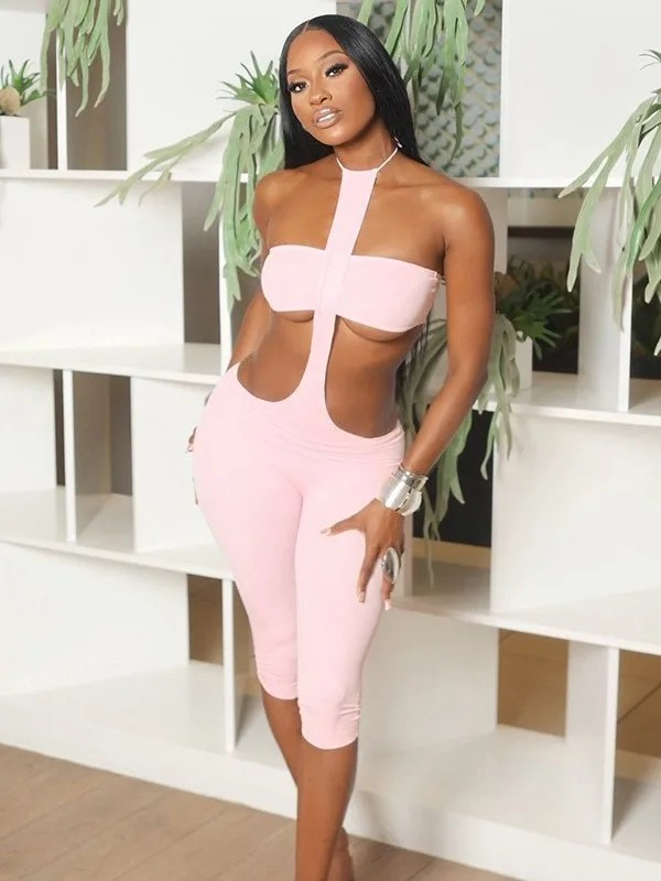 Tuta attillata sexy orts Set in due pezzi Vita medio-bassa Gamba dritta Tessuto in PVC Rilegatura decorata Pantaloni casual in puro colore