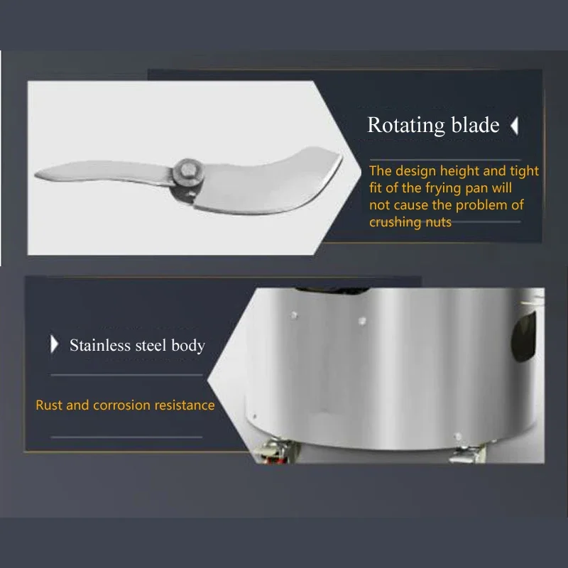 12-20kg/Batch Nut Roasting Machine Capacity Gas Type Peanut Chestnut Melon Seeds Roasting Machine