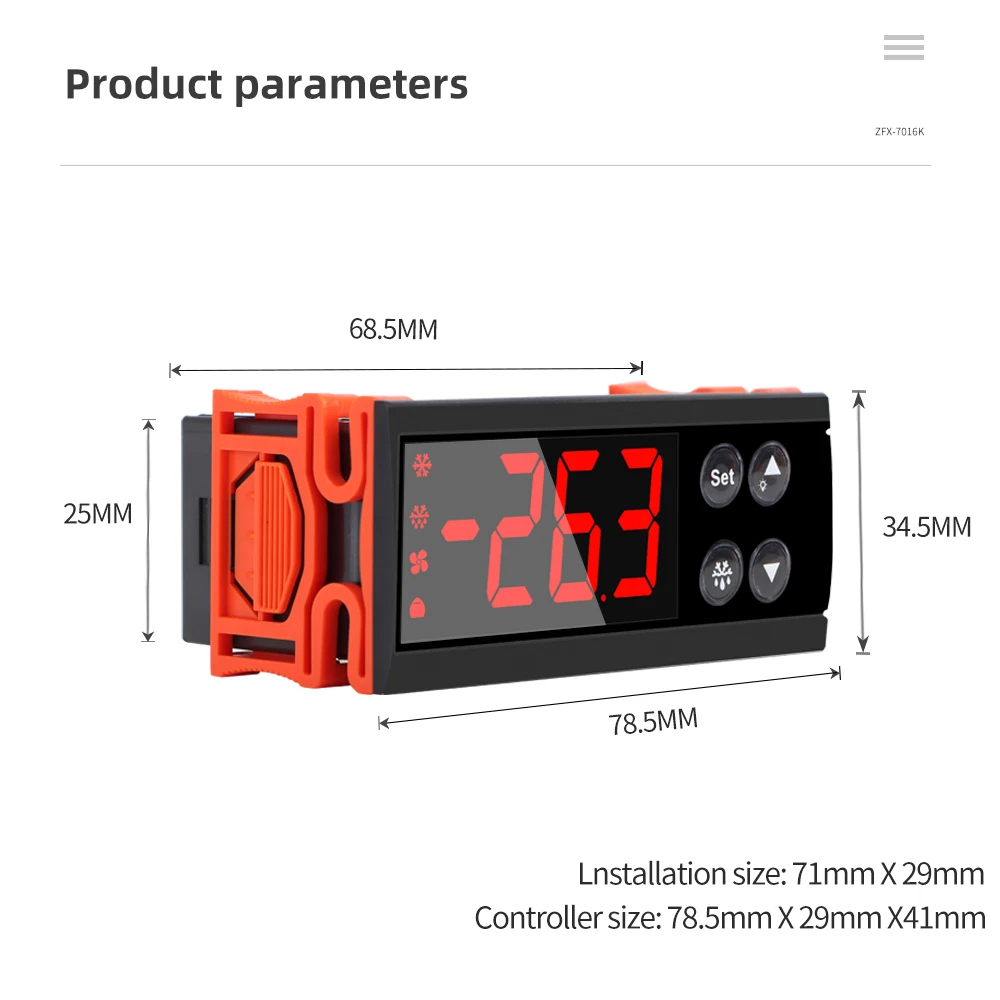 Digital Thermostat Hygrostat Temperature Humidity Controller AC 110V 220V DC12-24V Regulator Heating Cooling Control ECS-961NEO