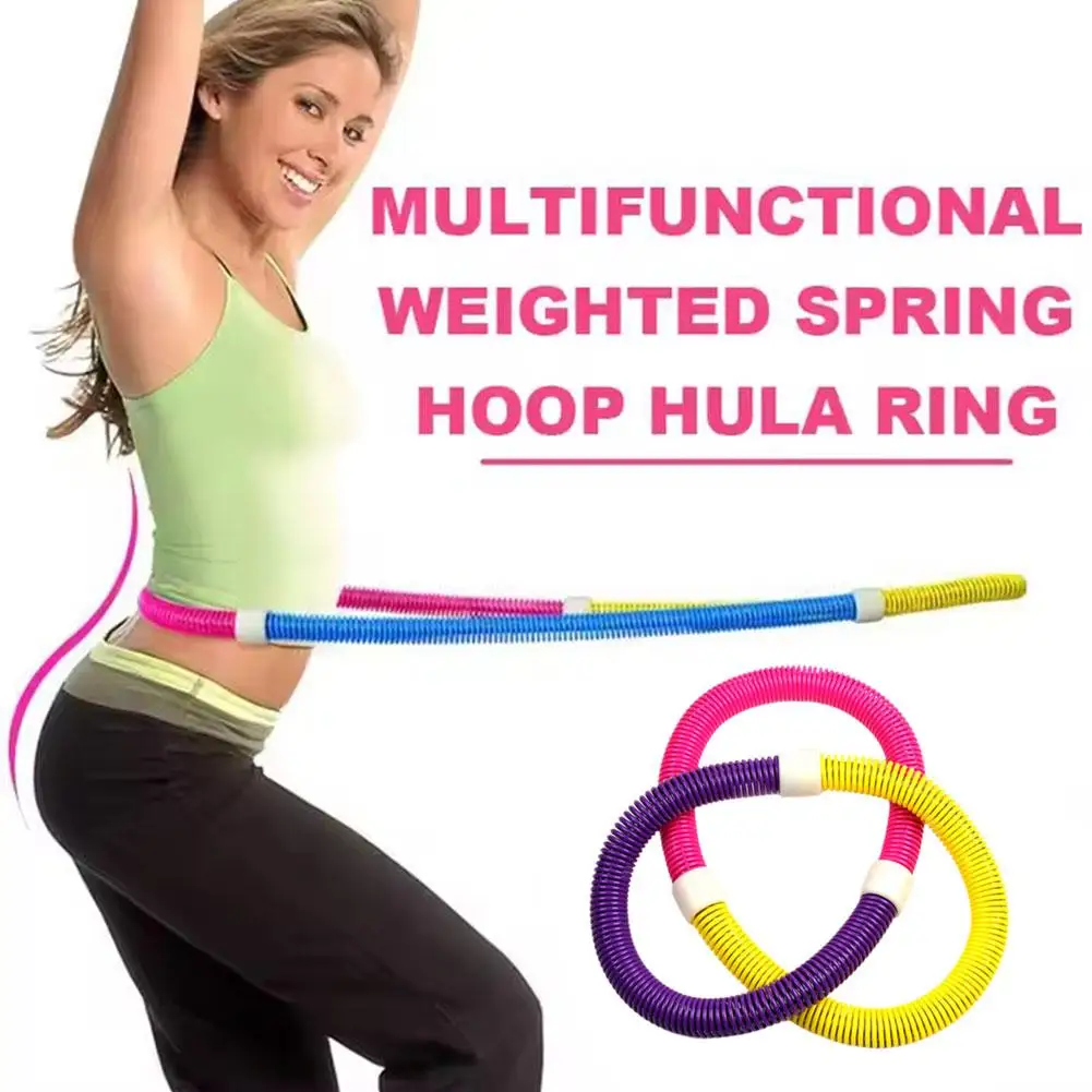 أنبوب الربيع دائرة اليوغا اللياقة البدنية الخصر والبطن تشديد فقدان للجنسين المنزل كمال الاجسام معدات قابلة للطي ممارسة الوزن P8I2 #5