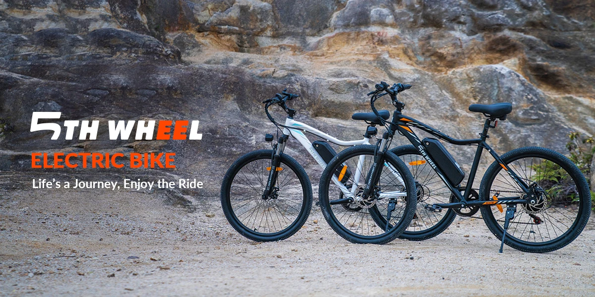 5TH WHEEL AB17 Electric Bike, 700W Peak Motor, 23 Mph Max Speed, Color LCD Display, Front Suspension