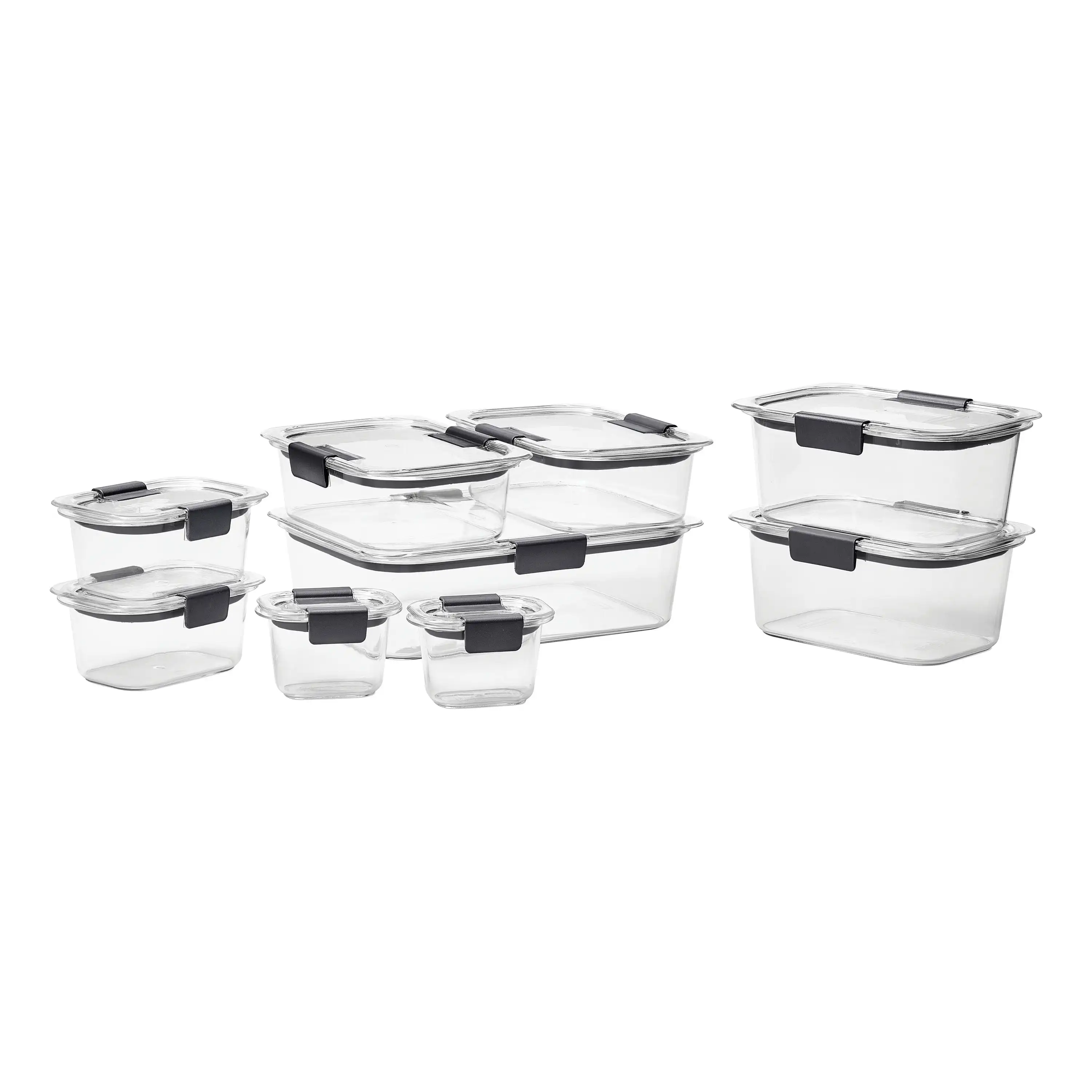 

Brilliance Food Storage Containers, 18 Piece Set, Leak-Proof, Bpa Free, Clear Tritan Plastic, Food Storage